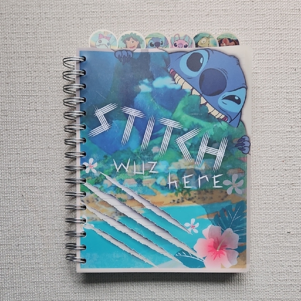 Stitch Themed Spiral Notebook